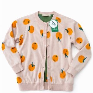 NWT: Orange Print Cardigan
